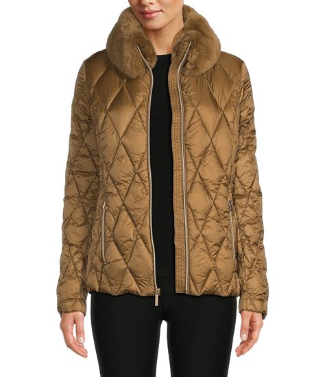 michael michael kors quilted down jacket|michael kors waterproof jacket.